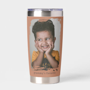 Grammy's Favorite Child Photo Travel Coffee Mug Insulated Tumbler