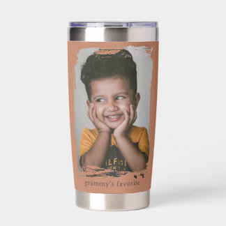 Grammy's Favorite Child Photo Travel Coffee Mug Insulated Tumbler
