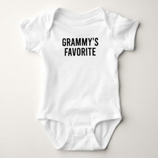 Grammy's Favorite Funny Baby Grandmother Quote Bodysuit