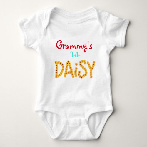 Grammys lil Daisy Cute  personalized Baby Bodysuit