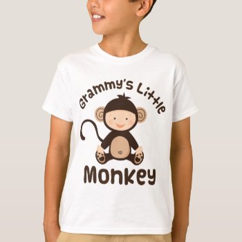 Grammys Little Monkey T-shirt by MainstreetShirt at Zazzle