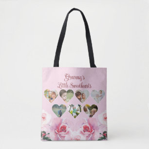 Grammy's Little Sweethearts Photo Gift Tote Bag