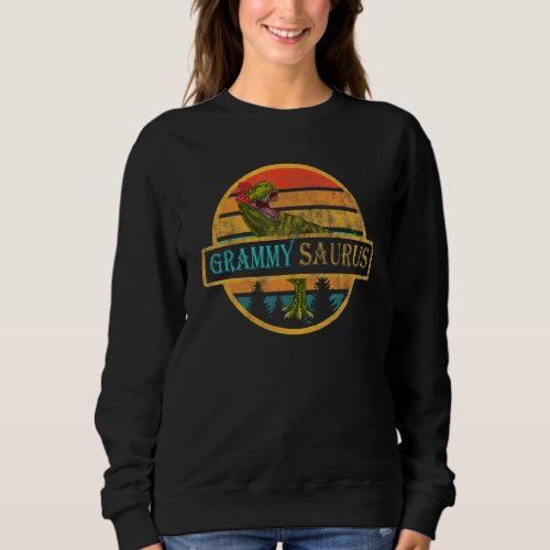 Grammysaurus Rex Dinosaur  Grammy Saurus Mothers Sweatshirt