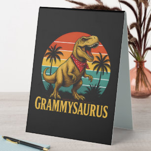 Grammysaurus T Rex Dinosaur Grammy Mothers Day Table Tent