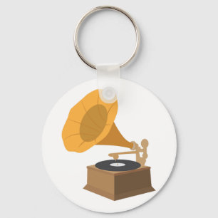 Gramophone Keychain