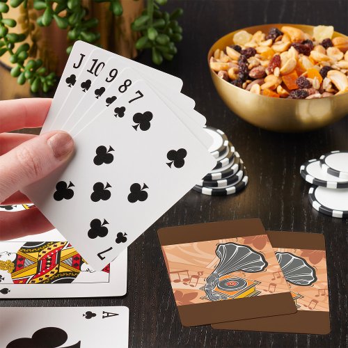 Gramophone Poker Cards