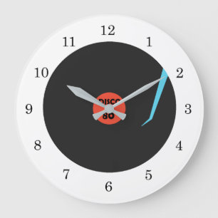 Gramophone Record Clock - Disco 80' Dance