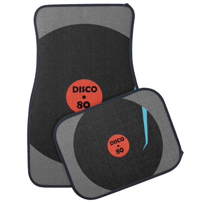 Gramophone Record Musical Car Floor Mat (Set)
