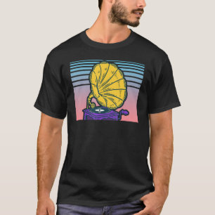 Gramophone Record Player Vaporwave Aesthetic Phono T-Shirt