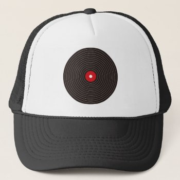 Gramophone_record Trucker Hat by auraclover at Zazzle