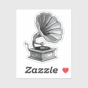 Gramophone Sticker