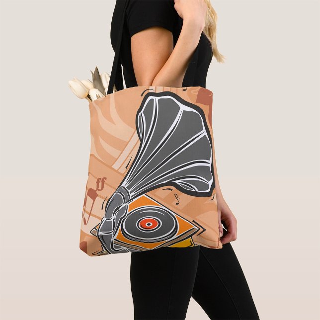 Gramophone Tote Bag (Creator Uploaded)