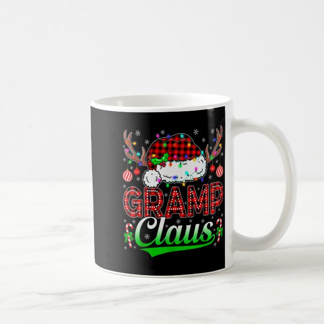 Gramp Claus Christmas Lights Matching Family Xmas  Coffee Mug (Right)
