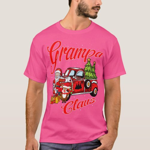 Grampa Claus Santa  Christmas Funny Awesome Gift T_Shirt