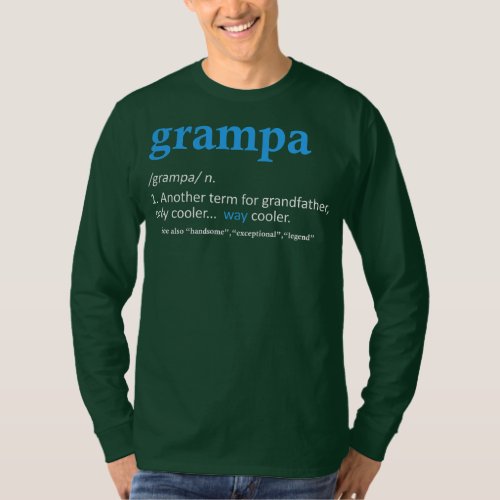Grampa Funny Grandpa Fathers Day  T_Shirt