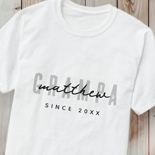 Grampa Modern Elegant Simple Father's Day T-Shirt