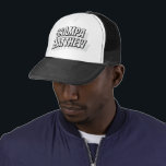 Grampa!!! Modern Simple Cool Comic Trucker Hat<br><div class="desc">This simple and modern design is composed of san serif typography.</div>