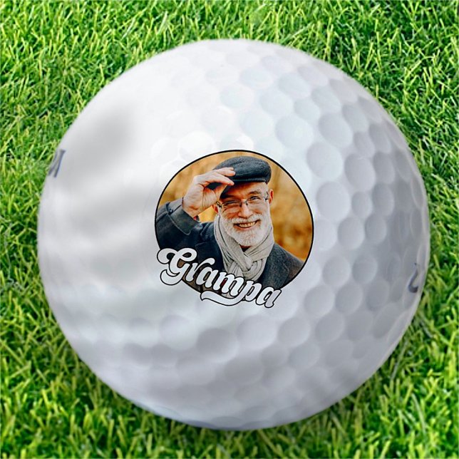 Grampa Retro Vintage Simple Fun Golf Balls (Creator Uploaded)