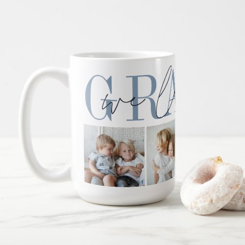 Grampa We Love You 4 Photo Collage Coffee Mug