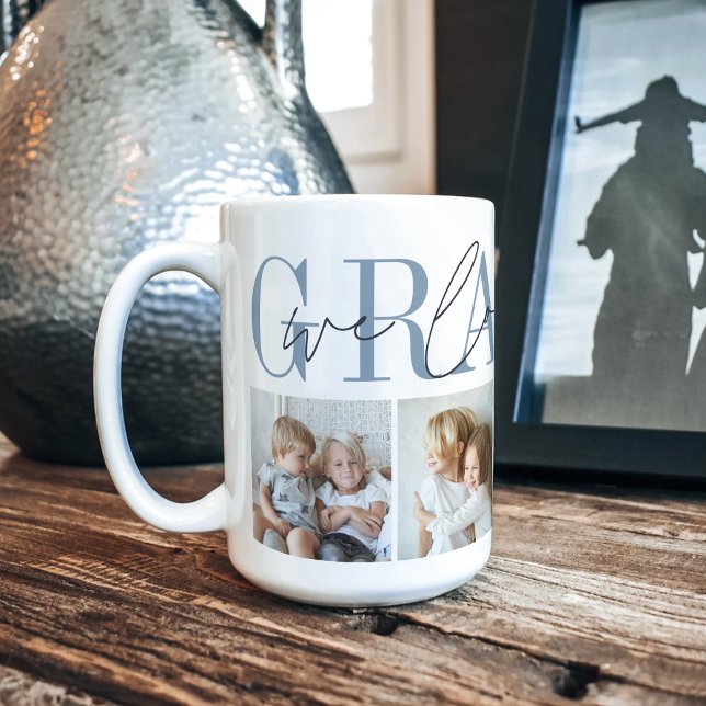 Grampa We Love You 4 Photo Collage Coffee Mug (Creator Uploaded)