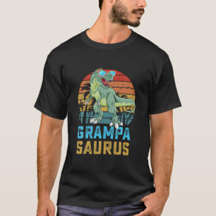 Grampasaurus T Rex Dinosaur Grampa Saurus Family M T-Shirt