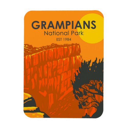 Grampians National Park Australia Vintage  Magnet