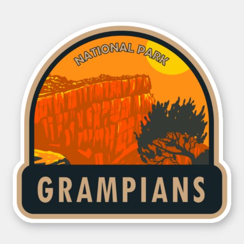 Grampians National Park Australia Vintage Sticker