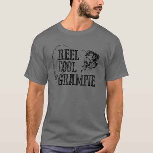 Grampie Fishing Reel Cool Grampie Funny Gift T_Shirt