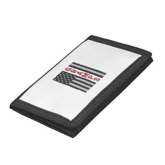 Gramps American Flag Vintage Patriotic Vector_1 Trifold Wallet