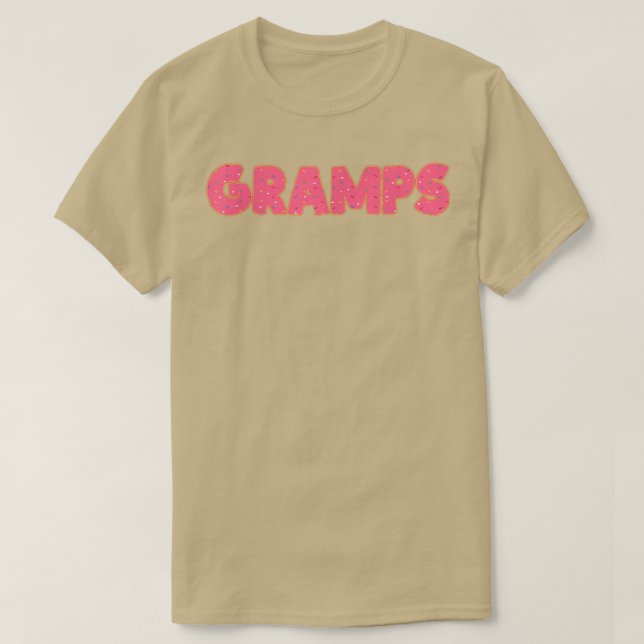Gramps Donut Grandfather Doughnut Lover Party  T-Shirt (Design Front)