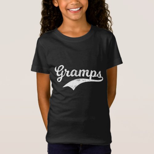 Gramps Grandpa Grandad Fathers Day Gift Baseball  T_Shirt