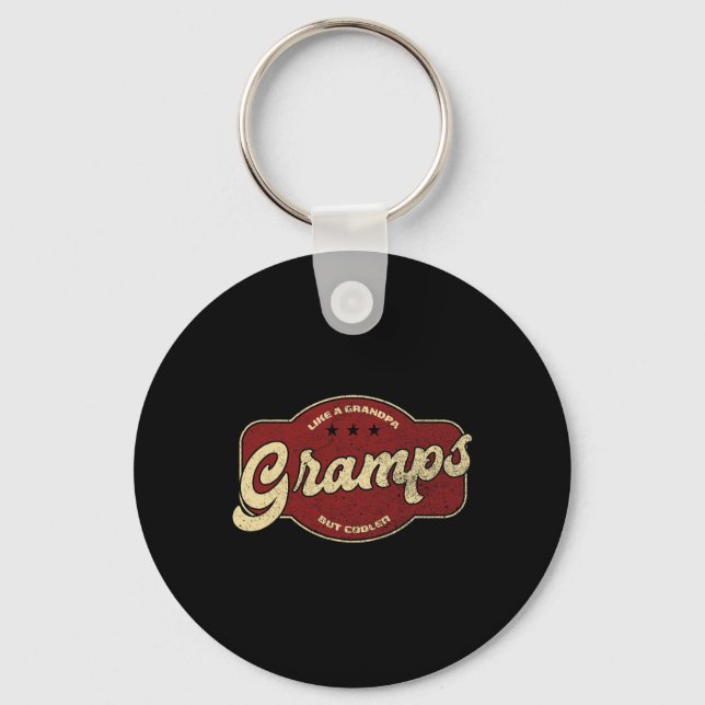 Gramps Like A Grandpa But Cooler  Keychain (Front)