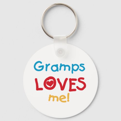 Gramps Loves Me T_shirts and Gifts Keychain