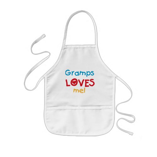 Gramps Loves Me T_shirts and Gifts Kids Apron