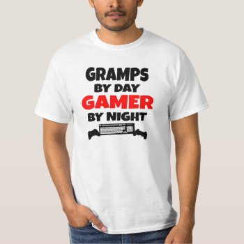 Gramps Loves Playing Video Games T-shirt by Graphix_Vixon at Zazzle