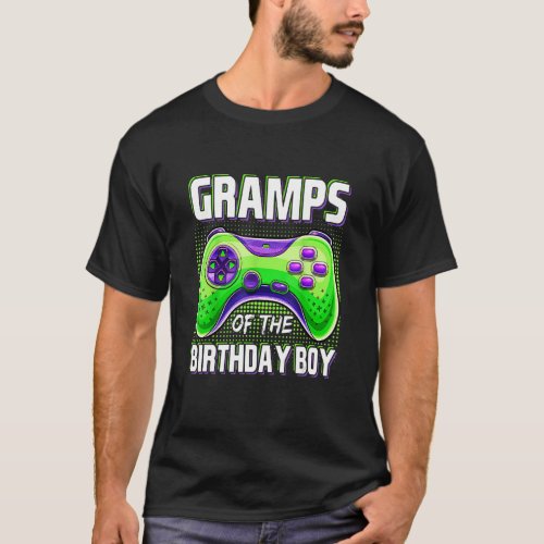 Gramps of the Birthday Boy Matching Family Video G T_Shirt