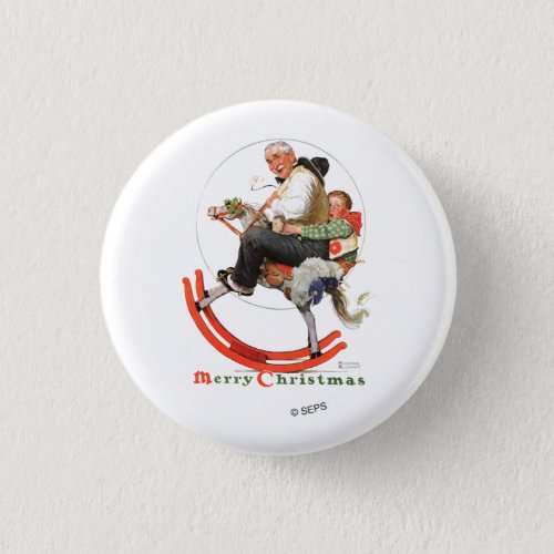 Gramps on Rocking Horse Button