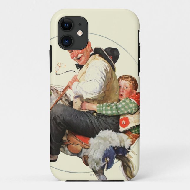 Gramps on Rocking Horse Case-Mate iPhone Case (Back)