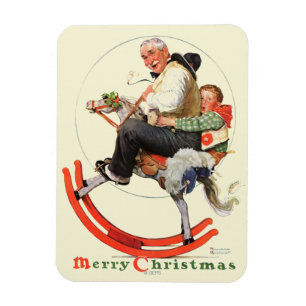 Gramps on Rocking Horse Magnet