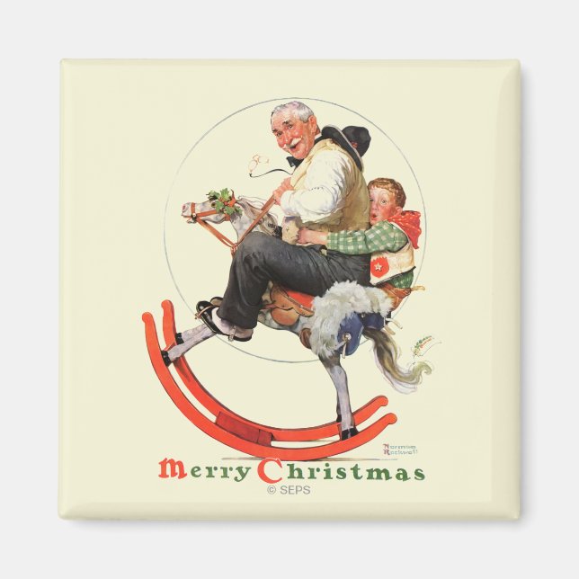 Gramps on Rocking Horse Magnet (Front)