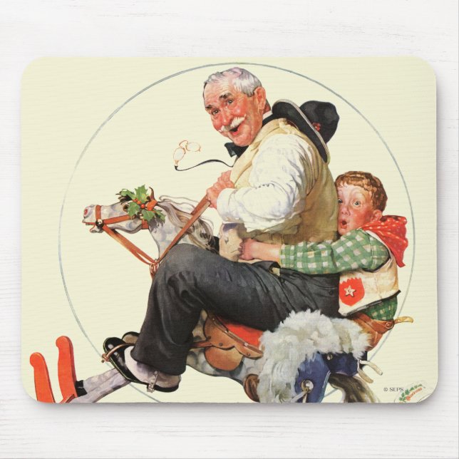 Gramps on Rocking Horse Mouse Pad (Front)