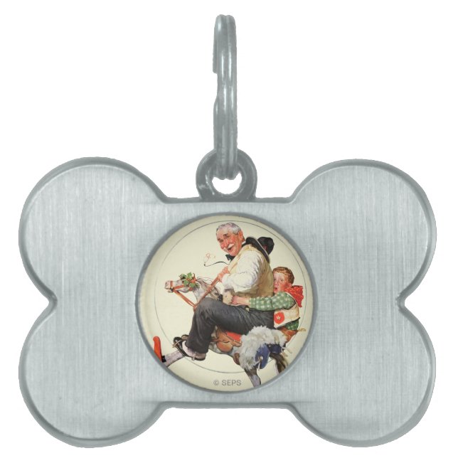 Gramps on Rocking Horse Pet ID Tag (Front)