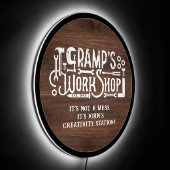 Gramp's Workshop King of the Tools Father's Day LED Sign (Angle)