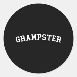 Grampster  classic round sticker