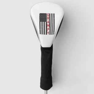 Grampy American Flag Patriotic Vintage Vector Desi Golf Head Cover