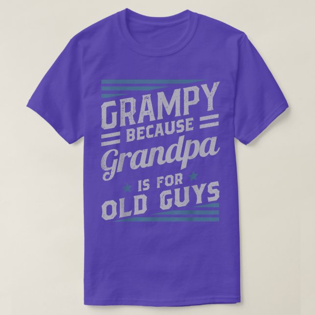 Grampy Because Grandpa Is For Old Guys Men Retro G T-Shirt (Design Front)