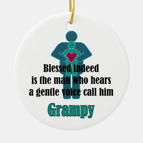 Grampy Blessed Indeed Decorative Ornament