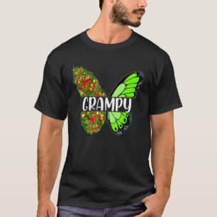 Grampy Butterfly Christmas Matching Family Pajama T-Shirt
