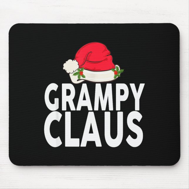 Grampy Claus Christmas Family Group Matching Pajam Mouse Pad (Front)