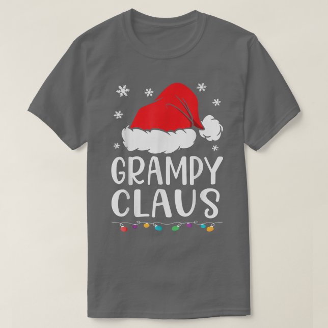 Grampy Claus , Family Matching Grampy Claus Pajama T-Shirt (Design Front)